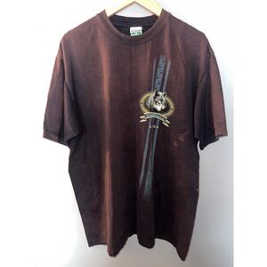 Vintage Cityscape Outfitters Alaska Wolf‎ Graphic T-Shirt XL Faded Distressed